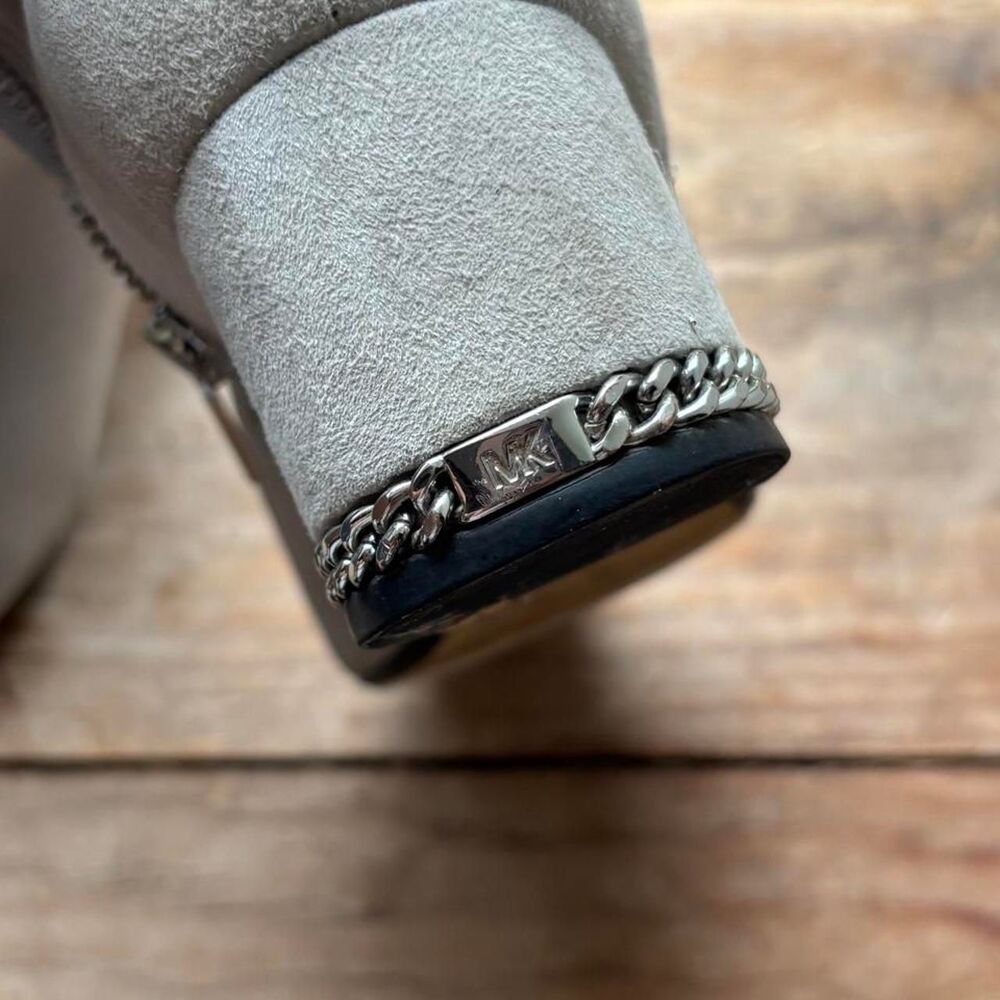 Michael-kors Women's Silver and Grey Boots